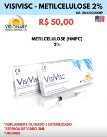 Metilcelulose 2% VisiVisc Seringa 2ml